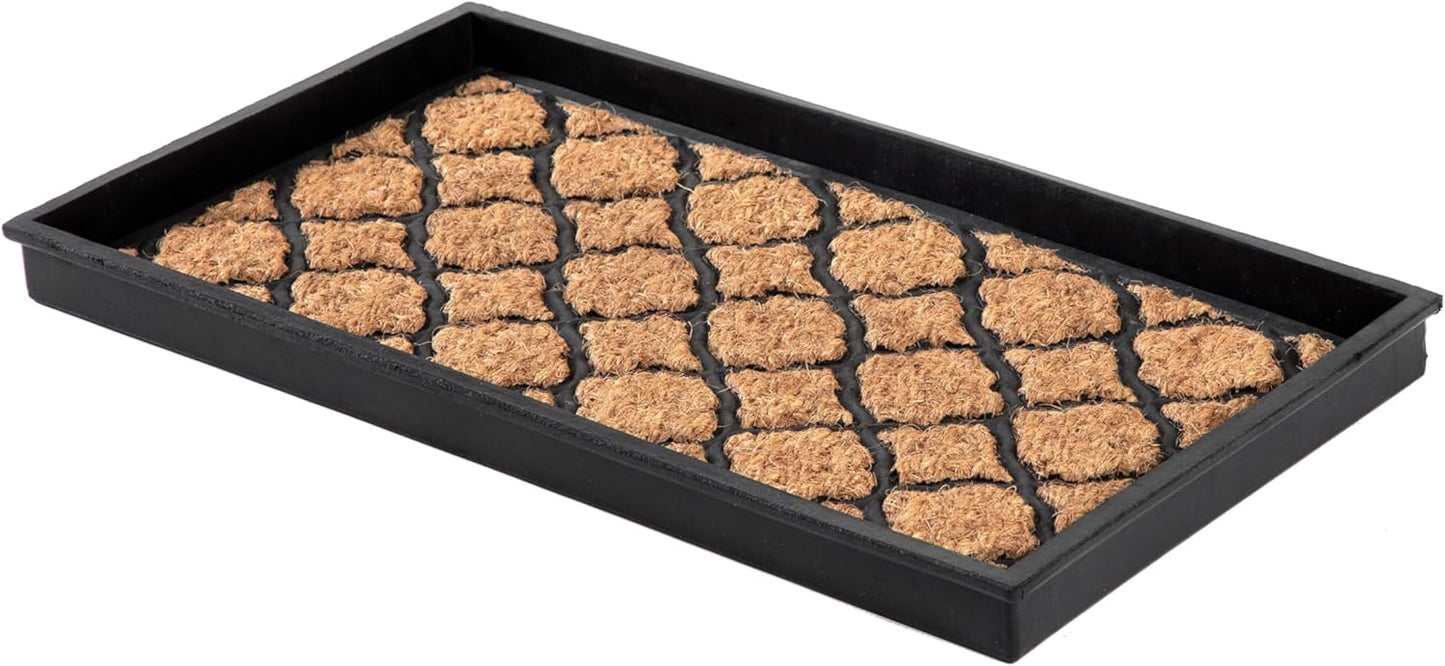 Heavy Duty Waterproof Rubber Shoe Storage Mat for Entryway