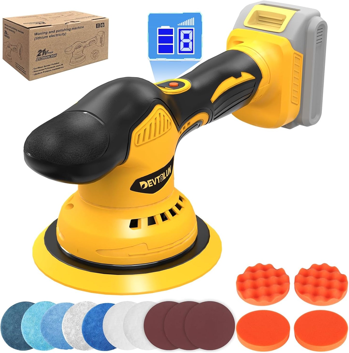Cordless Car Buffer Polisher Kit for Efficient Car Detailing