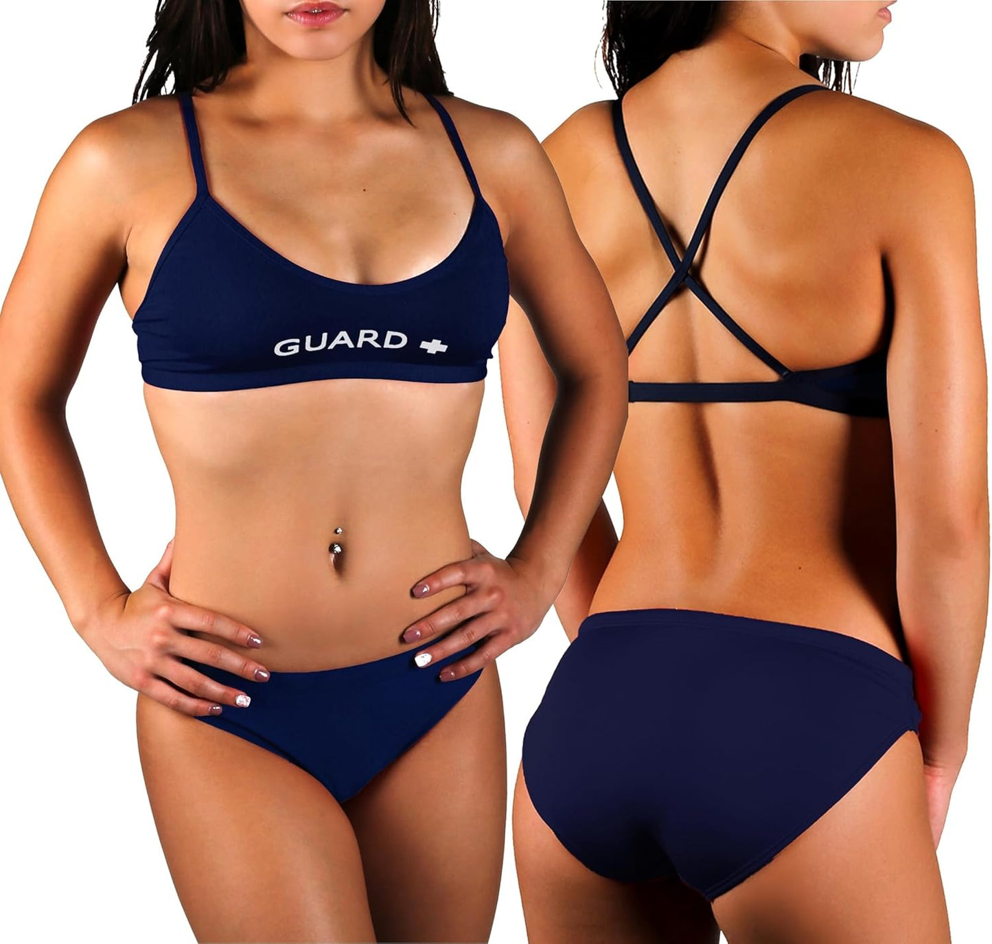 Adoretex Women's Guard Cross Back Bikini for Lifeguards