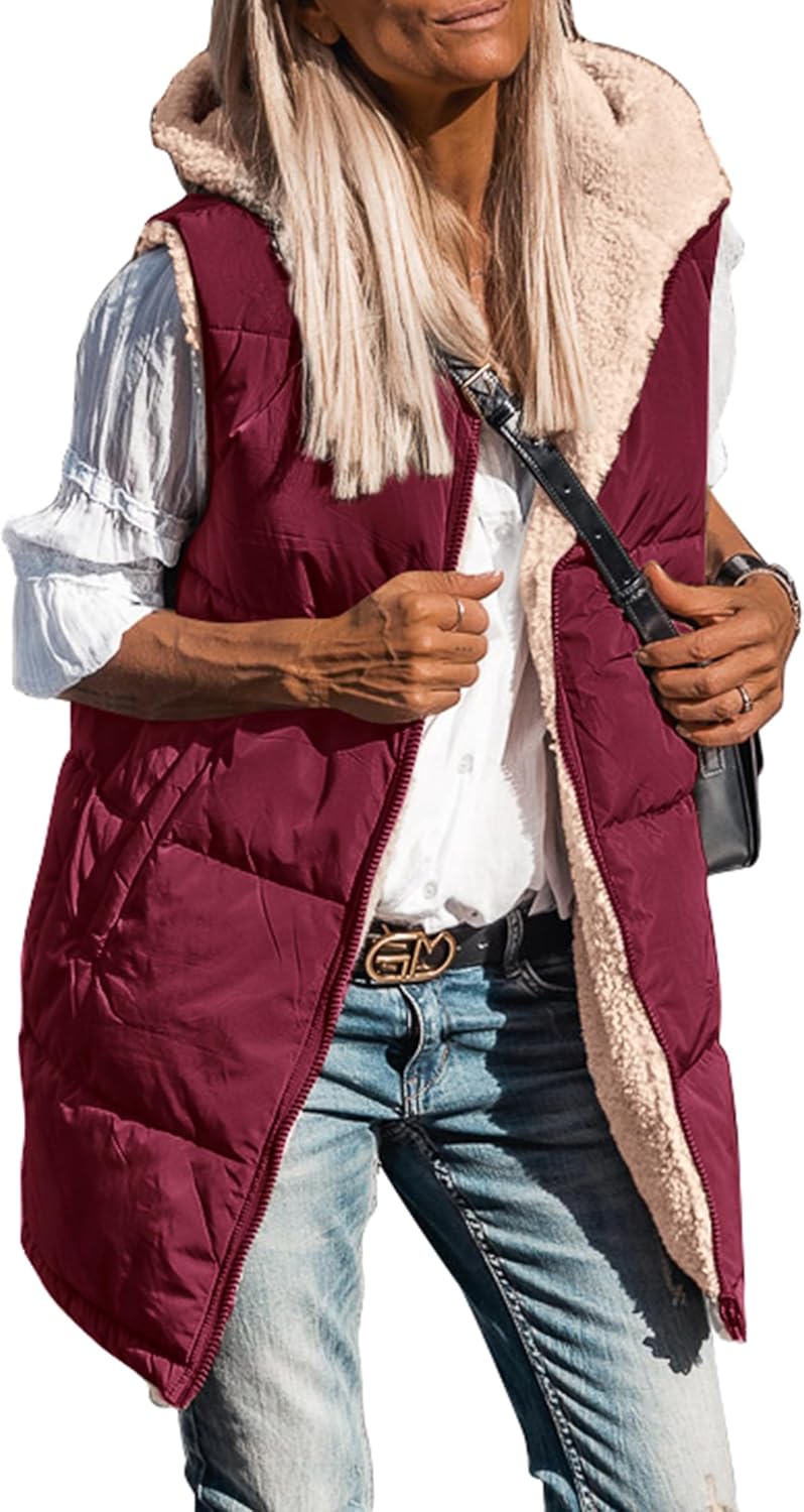 Reversible Fleece Vests for Women - Stylish and Warm Outerwear