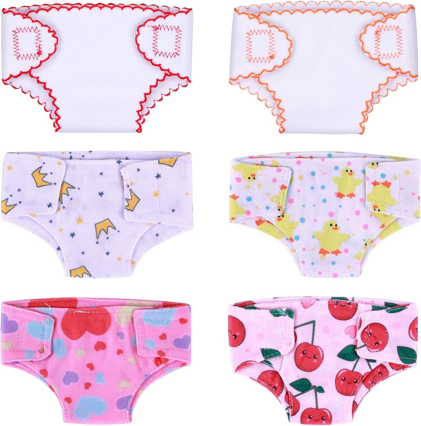 BABESIDE Reusable Doll Diapers for Realistic Baby Dolls