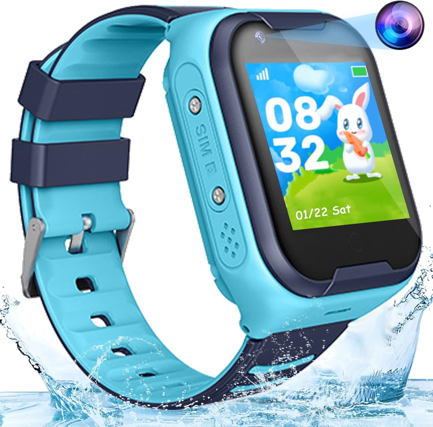 TEZILON Kids GPS Smart Watch: Real-Time Tracking & Two-Way Calls