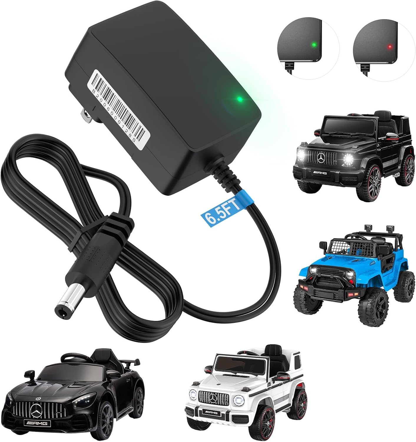 IBERLS 12V Ride On Toy Car Charger - Universal Power Supply