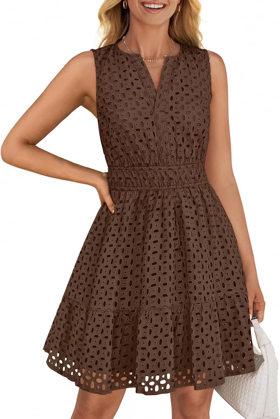 ZESICA Women's Summer Sleeveless Mini Dress for Any Occasion