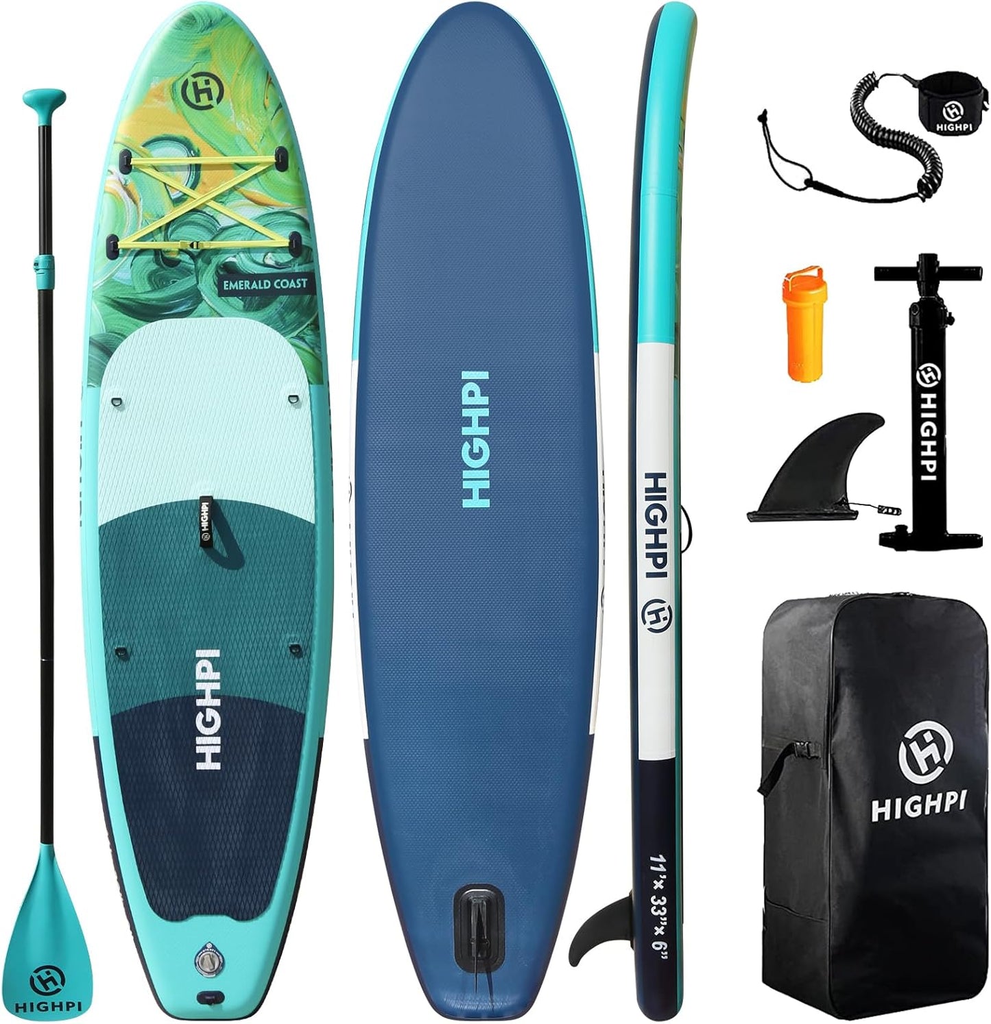 Highpi Inflatable Stand Up Paddle Board for All Ages