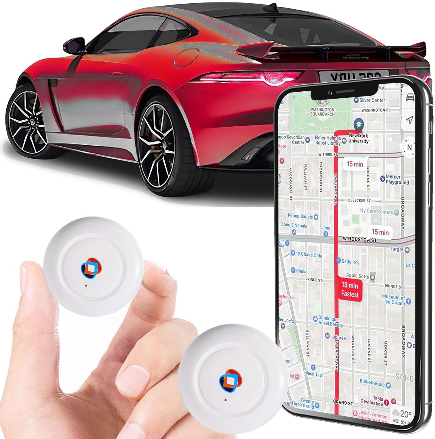 Real-Time Mini Magnetic GPS Tracker for Vehicles and Pets