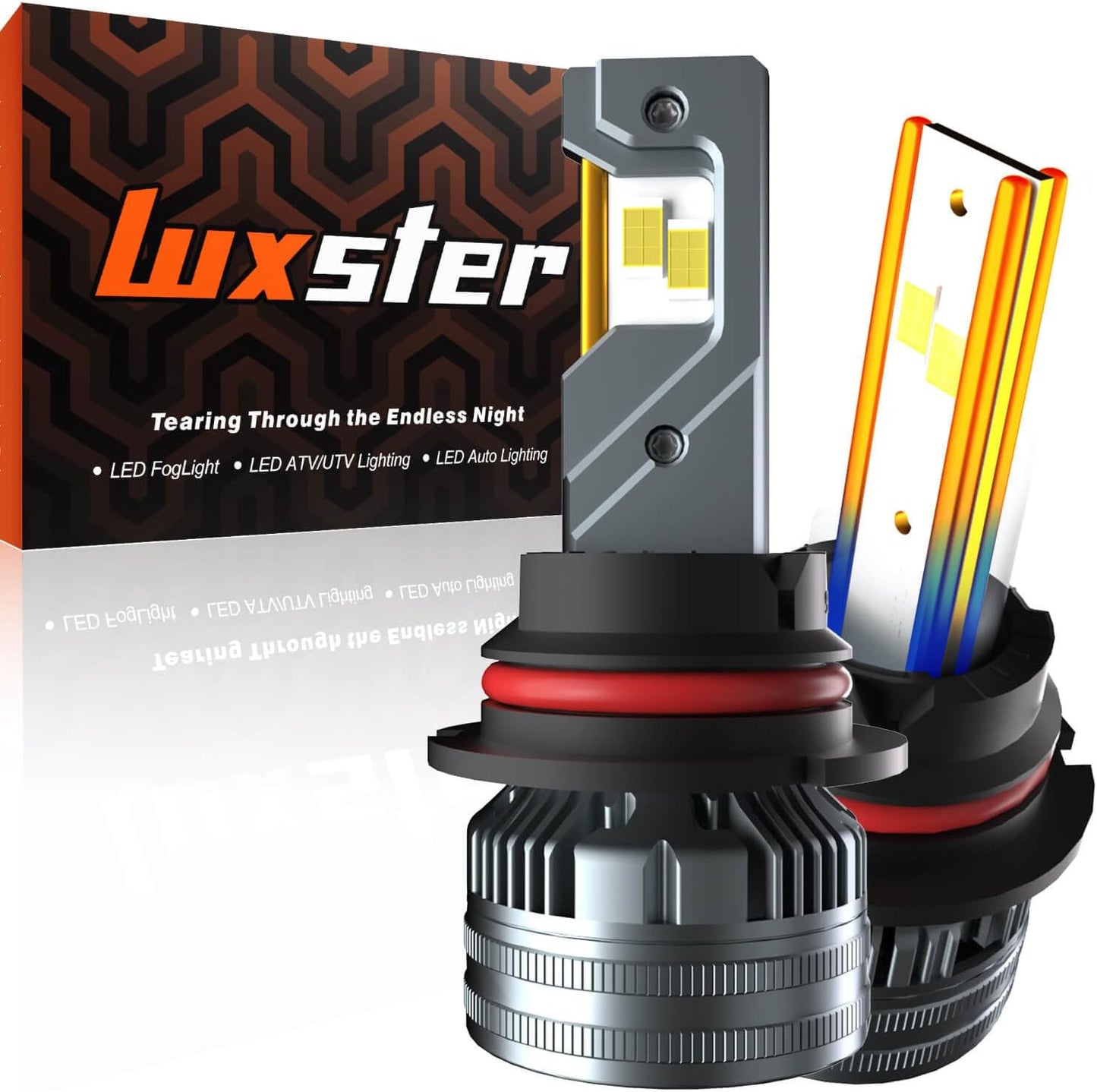 LUXSTER Punisher 9007 HB5 LED Bulbs: 40000LM Ultra Bright Lighting