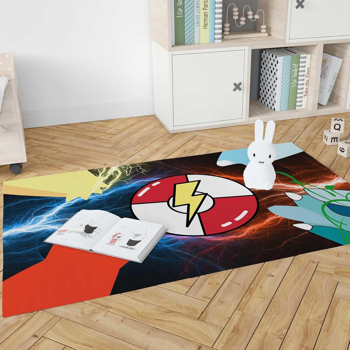 Anime Themed Durable Rug for Man Cave - Non-Slip Floor Mat (Colour-A, 5x7)