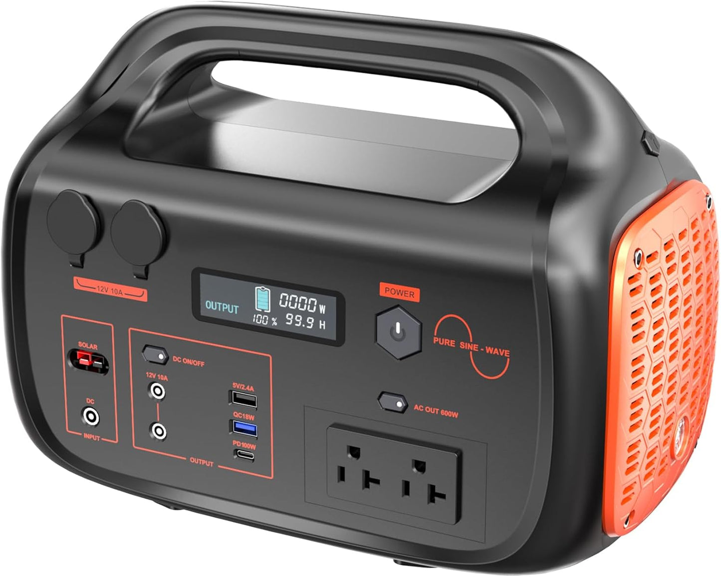 MONDAWE 600W Solar Generator - Adventure-Ready Power
