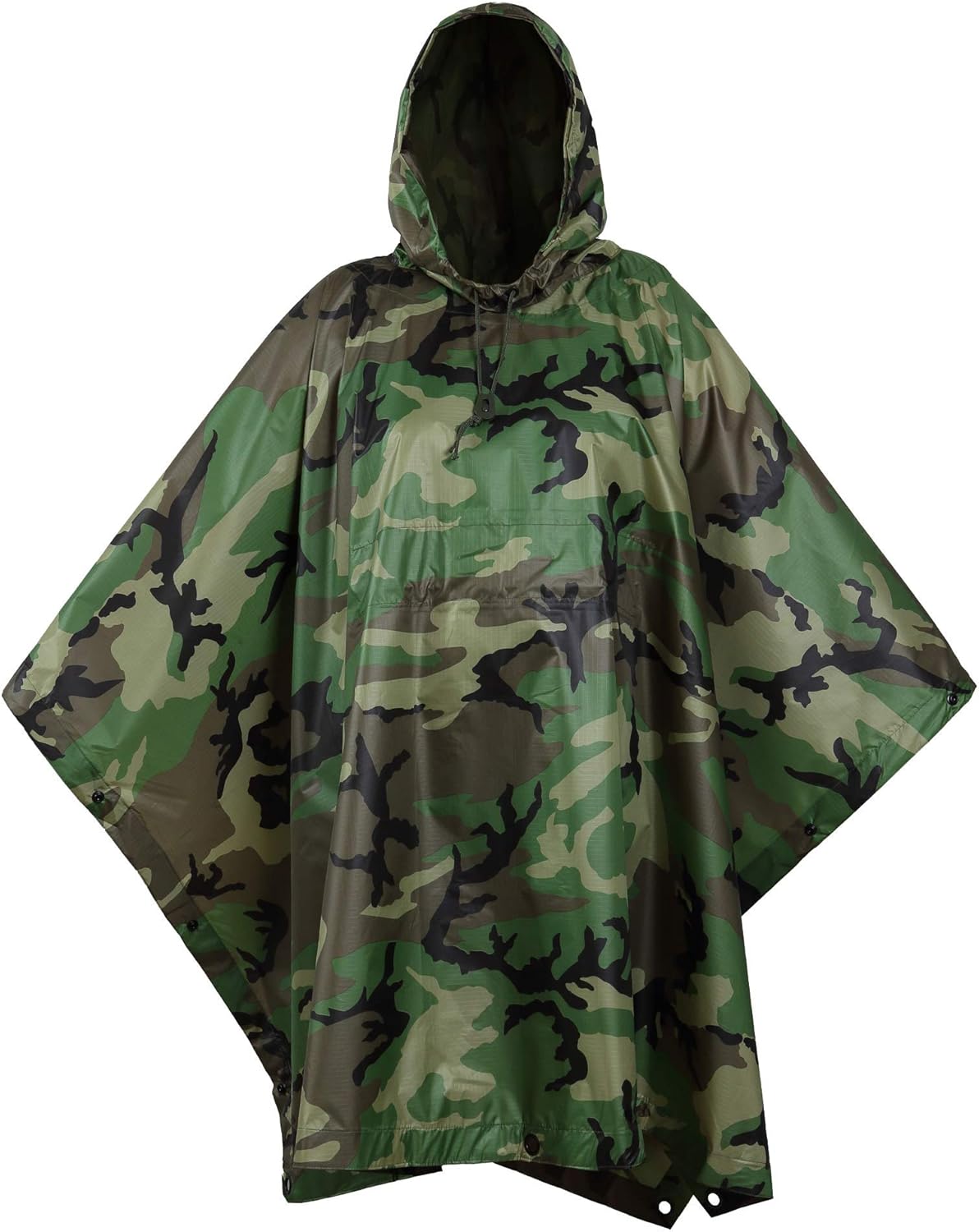 Military Style Poncho for All Weather Conditions and Uses