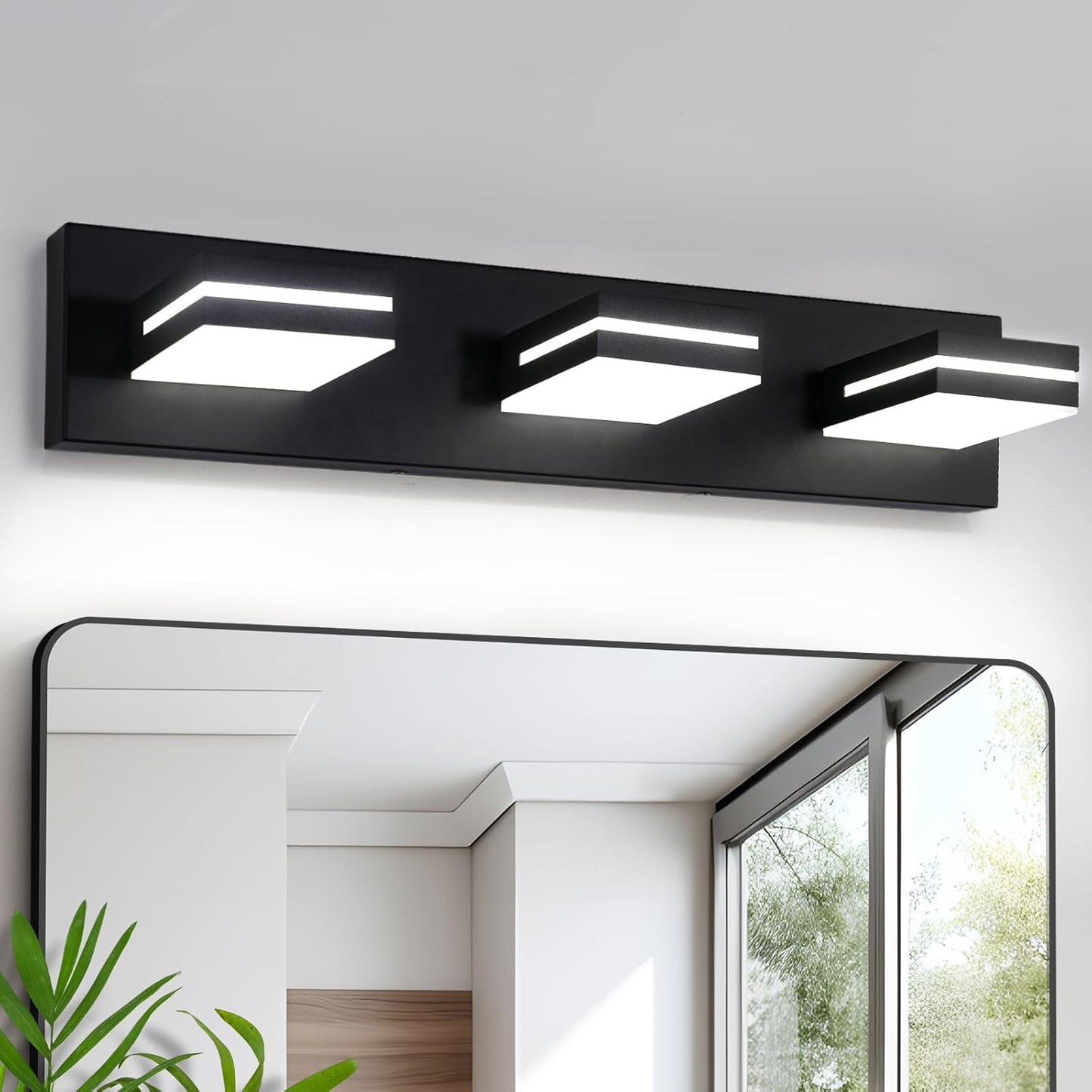 Modern 3-Lights Vanity Light Fixture for Bathroom Illumination