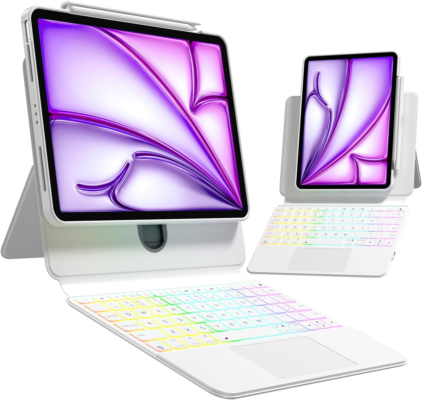 360 Rotating Keyboard Case for 2024 iPad Pro 13-inch with Touchpad