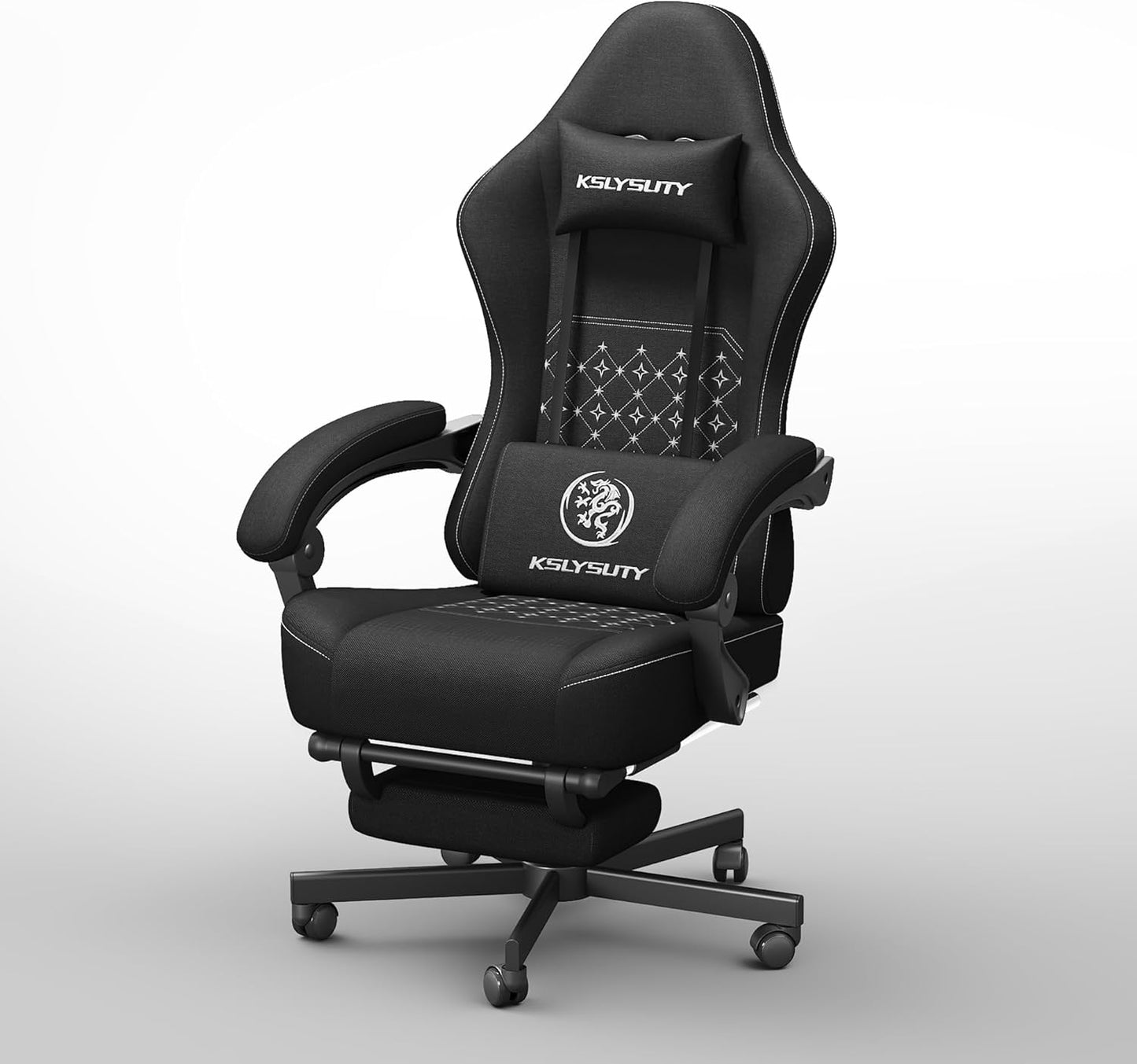 Gaming Chair with Pocket Spring Cushion for Ultimate Comfort
