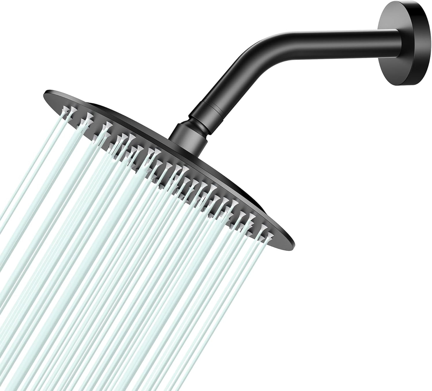 All Metal Rain Shower Head - Heavy Duty Stainless Steel Design