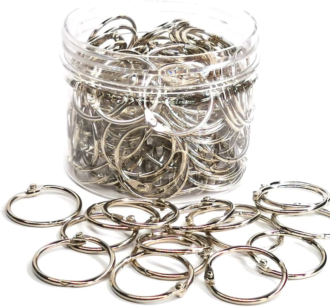 1 Inch Metal Binder Rings - Organize Easily!
