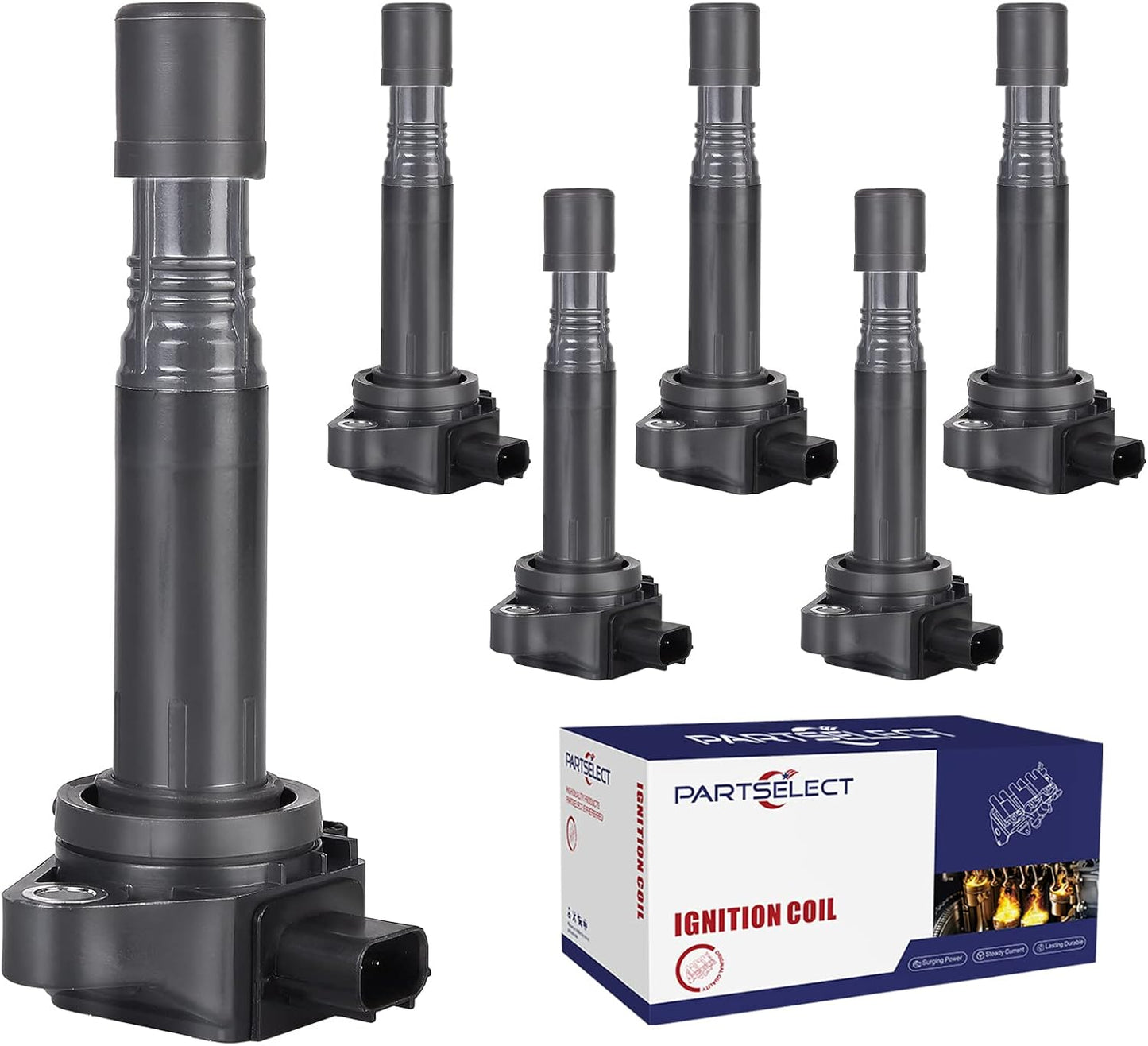 6PCS Ignition Coil Pack UF713 Replacement for Honda Vehicles