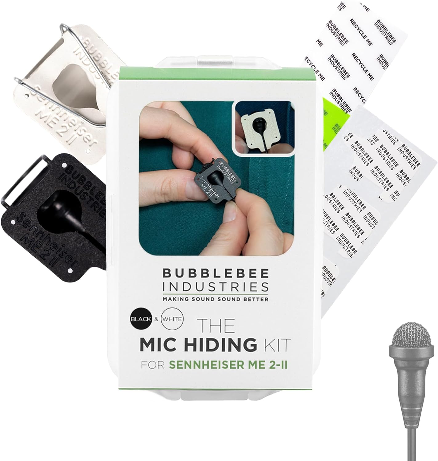 Bubblebee Mic Hiding Kit for Sennheiser ME 2 - Pro Audio Gear