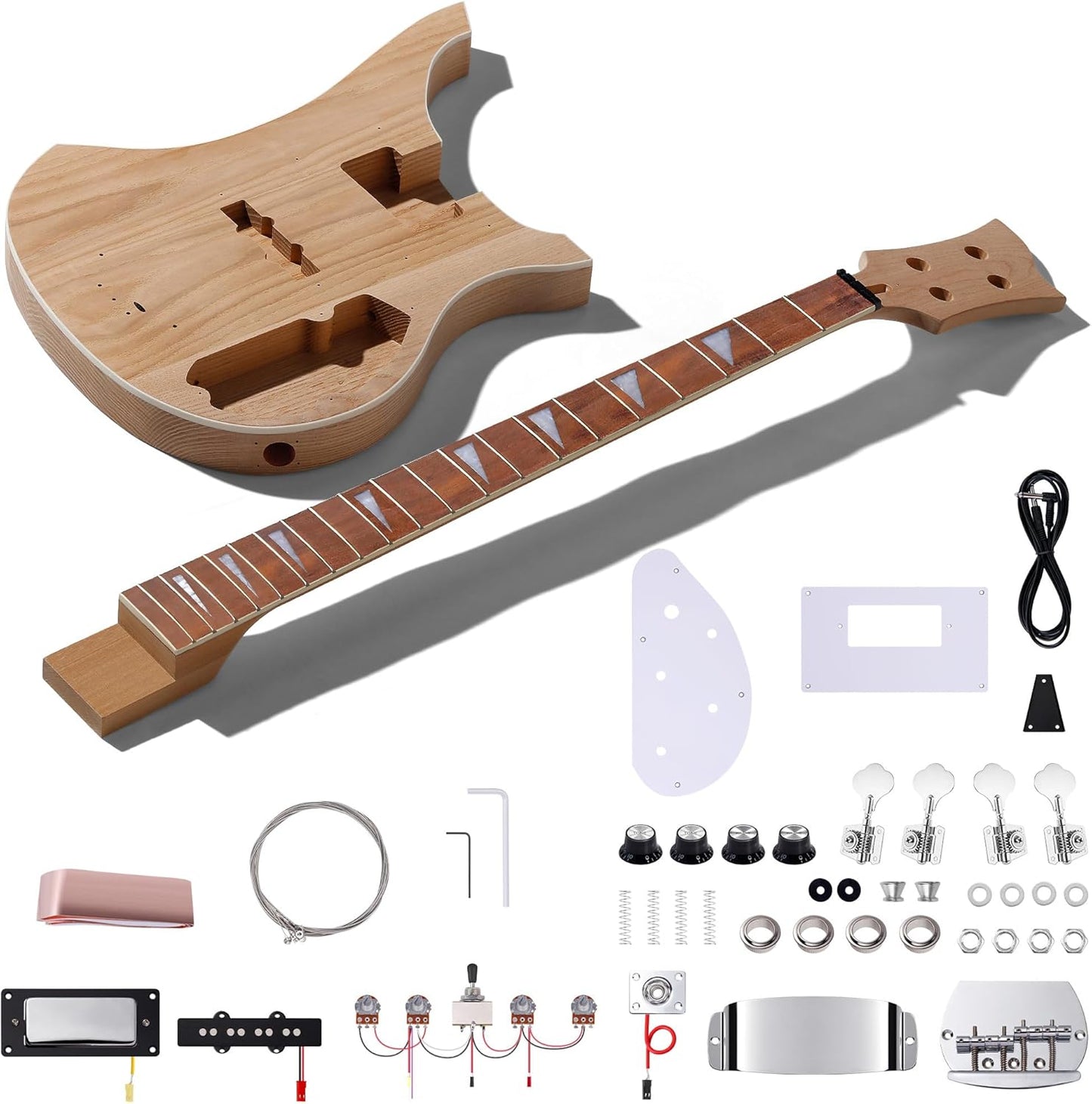 Leo Jaymz DIY Bass Kit: Roasted Ash, Maple Neck