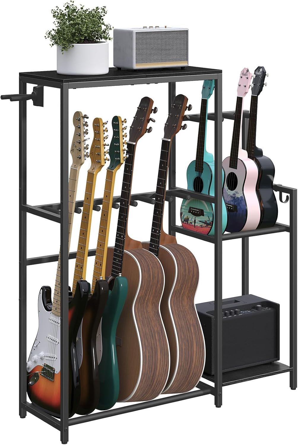 Multi-Guitar Rack for 6-7 Guitars, Home Studio Essential