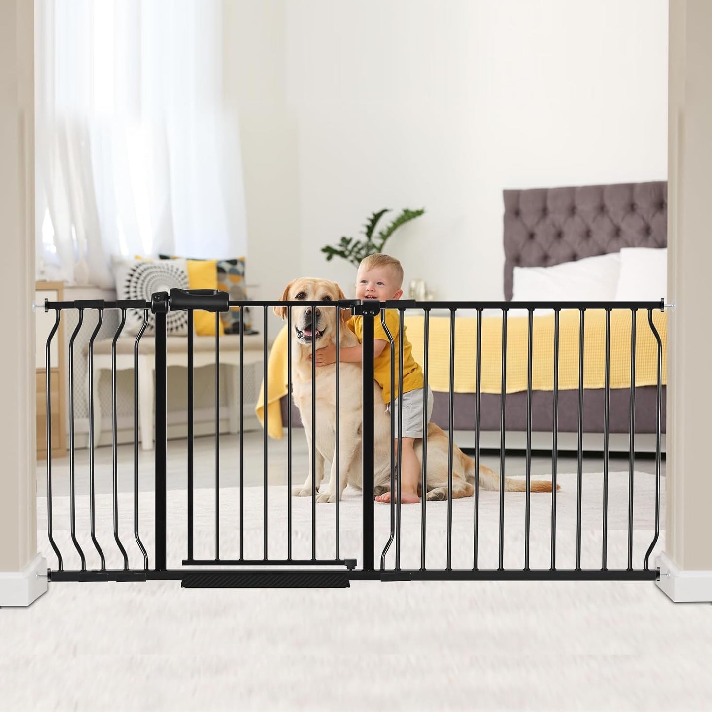 Extra Wide 30 Tall Baby Gate- Secure Home for Kids & Pets!