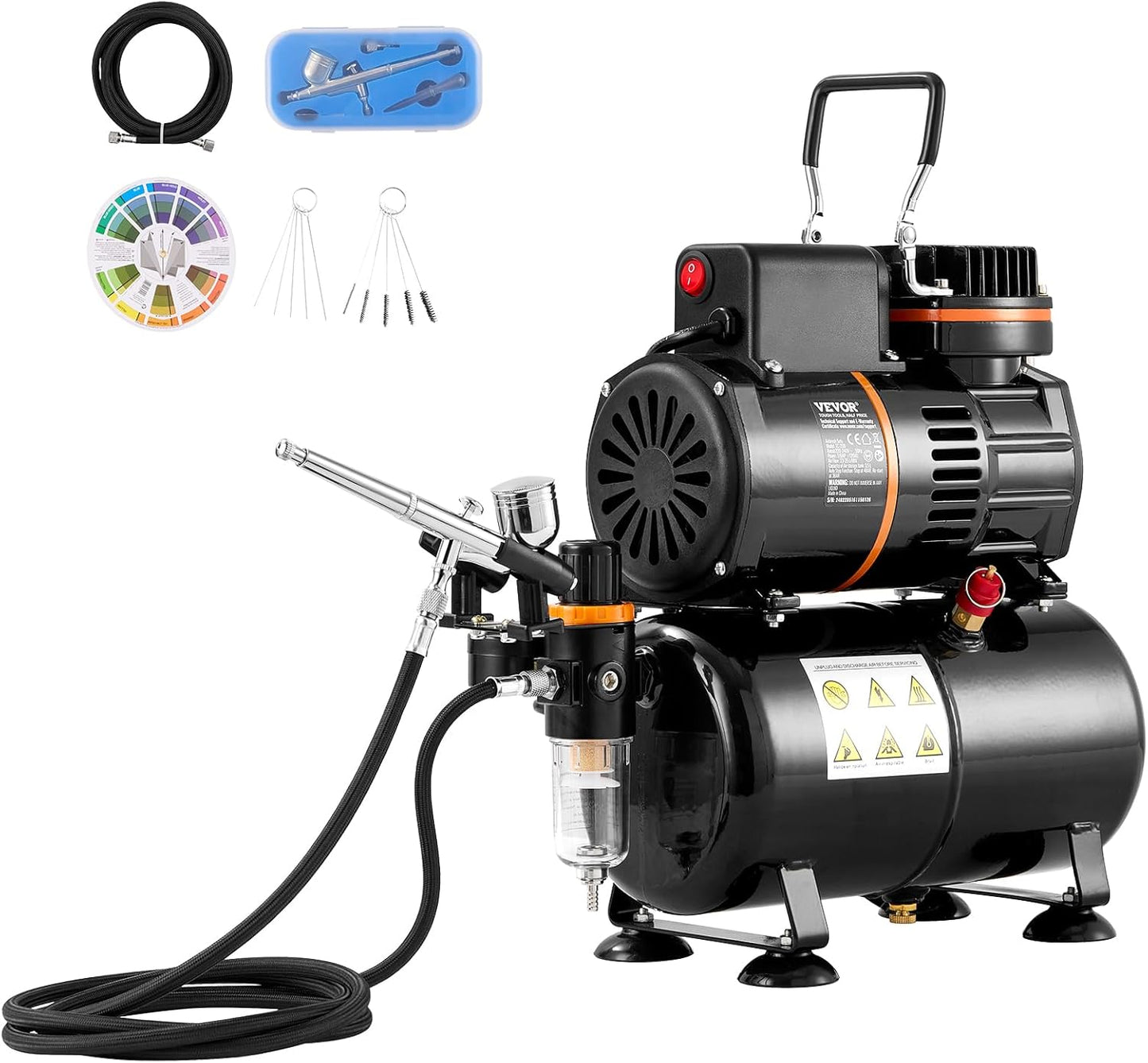 VEVOR Dual Fan Airbrush Kit with 3.5L Tank