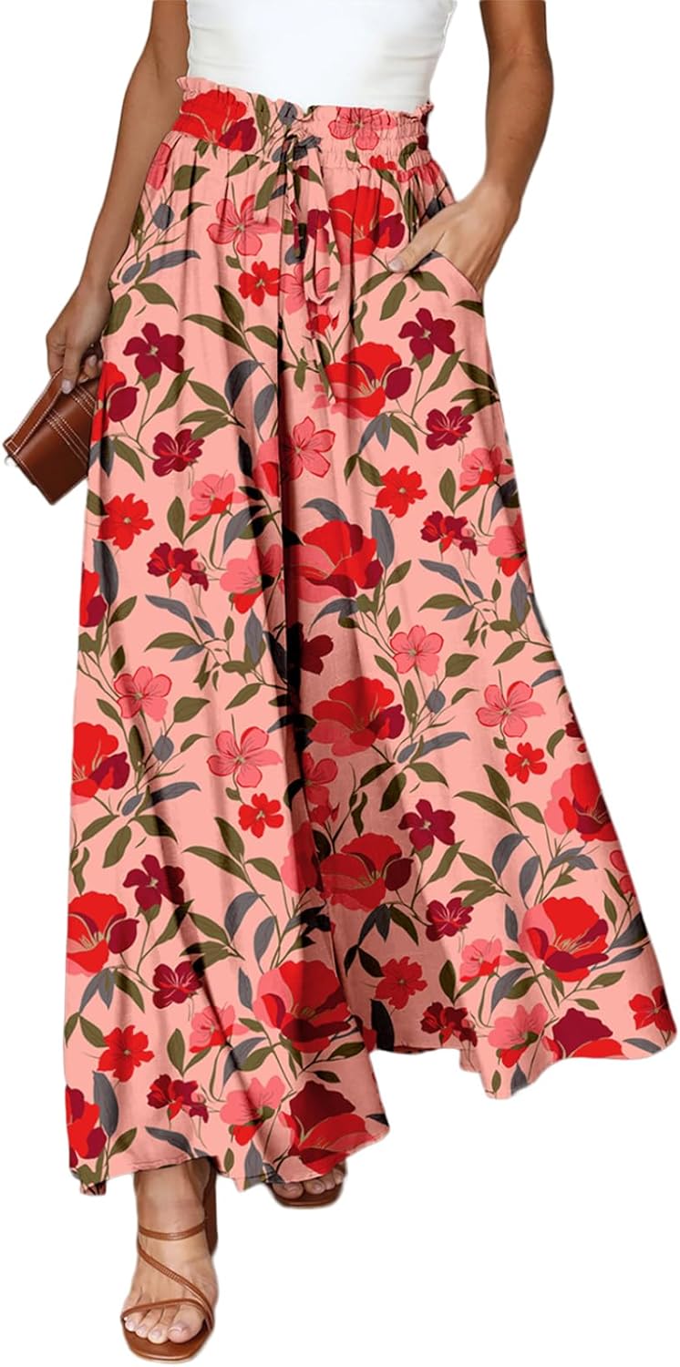 Dokotoo Casual Wide Leg Pants for Women with Pockets and Comfort
