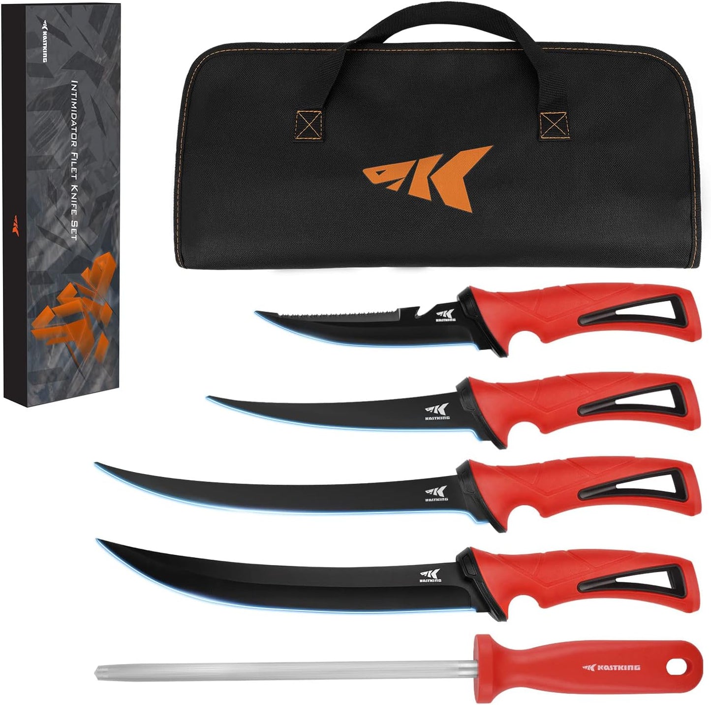 KastKing Intimidator Bait Knife Set with Ultra-Sharp Blades