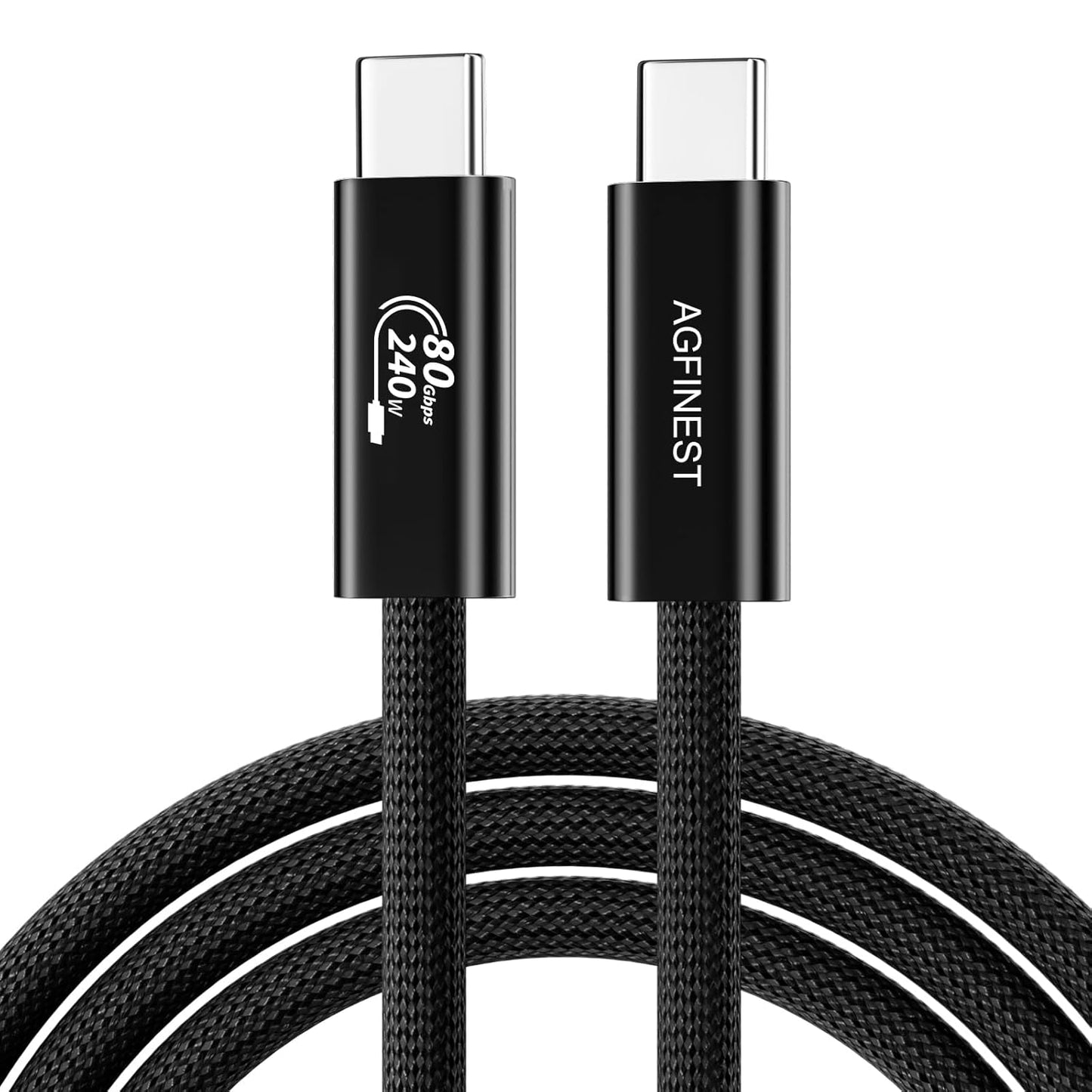 AGFINEST Thunderbolt 5 Cable: 120Gbps Speed & 240W Fast Charge