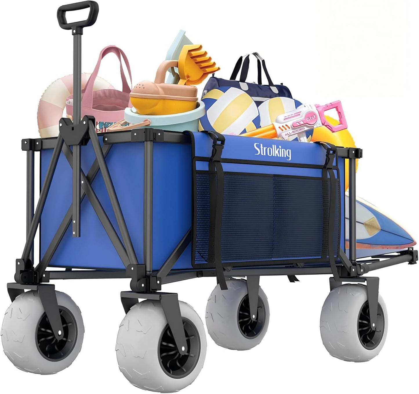 51 L Beach Wagon with 9 Sand Wheels for Outdoor Adventures