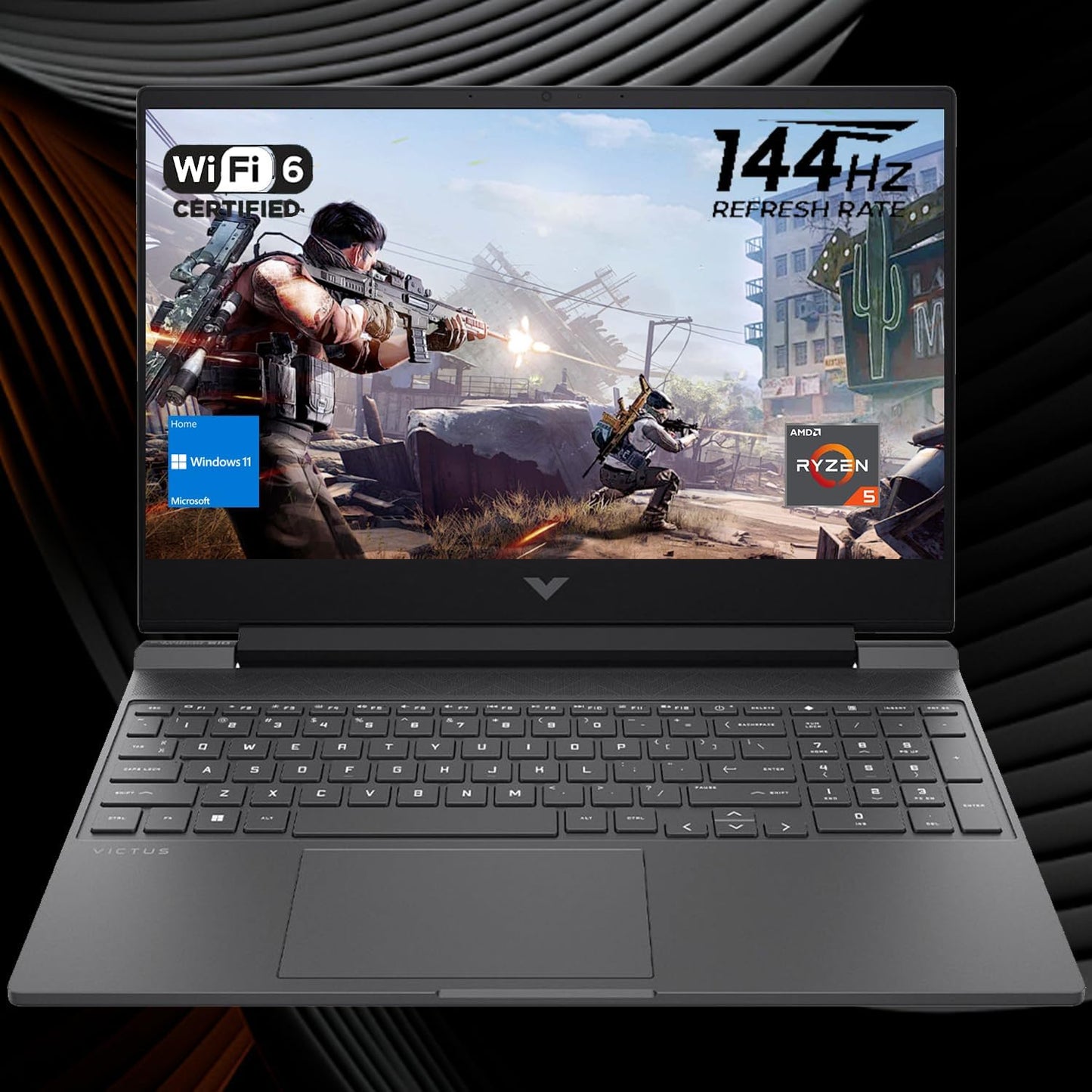 HP Victus 15.6 Ryzen 5 Gaming Laptop with 144Hz Display