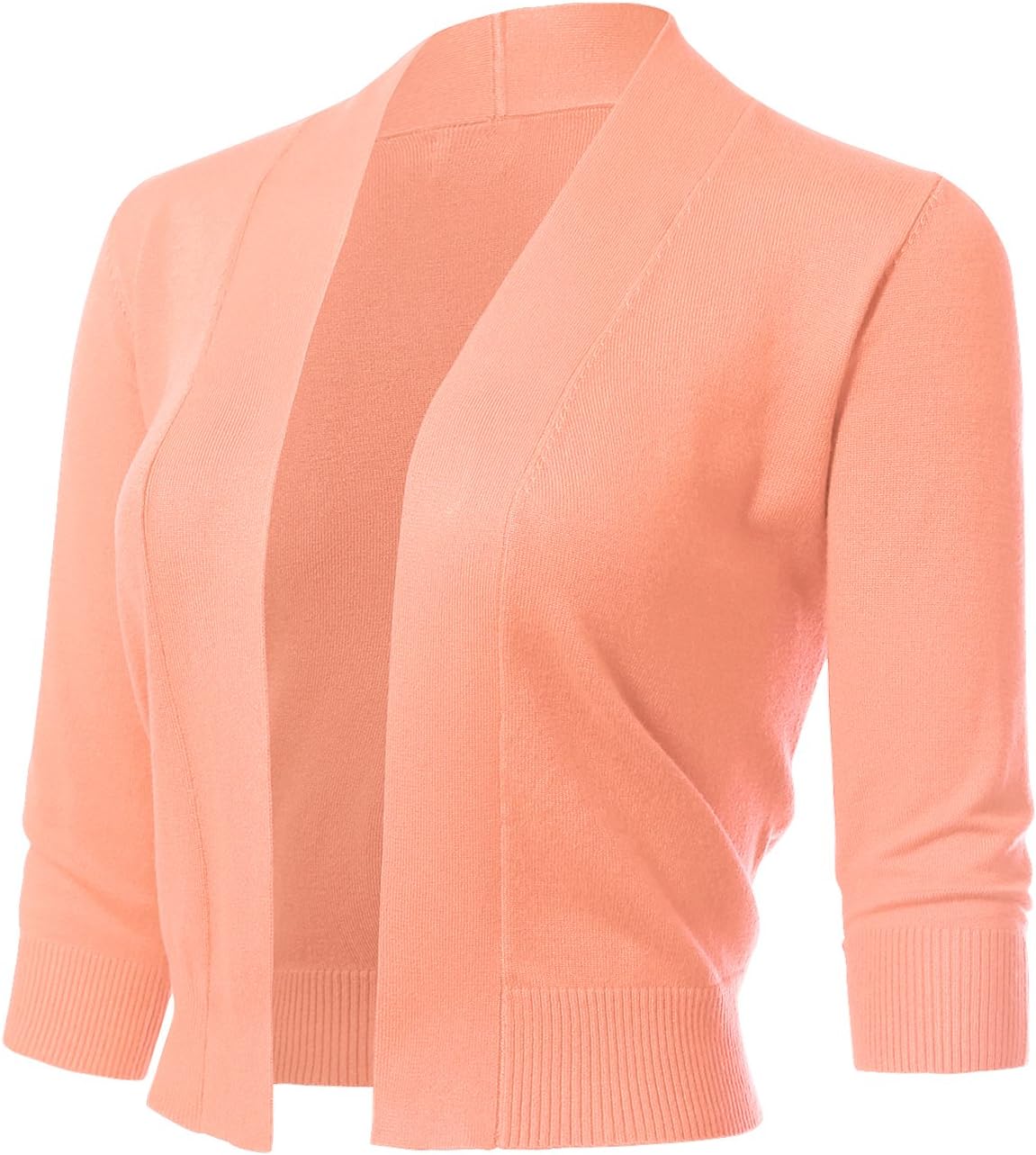 Allsense Women's 3/4 Sleeve Cropped Bolero Shrug Cardigan Review