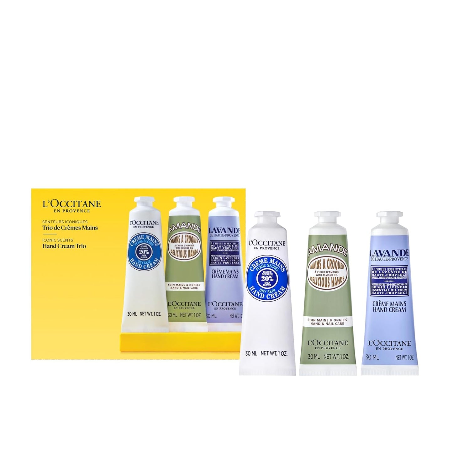 LOccitane Hand Cream Classics 3-Piece Gift Set for Dry Hands