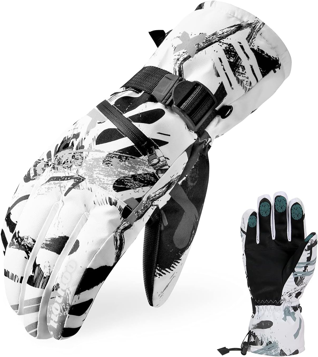 HOIHOO Waterproof -30 Winter Touchscreen Ski Gloves