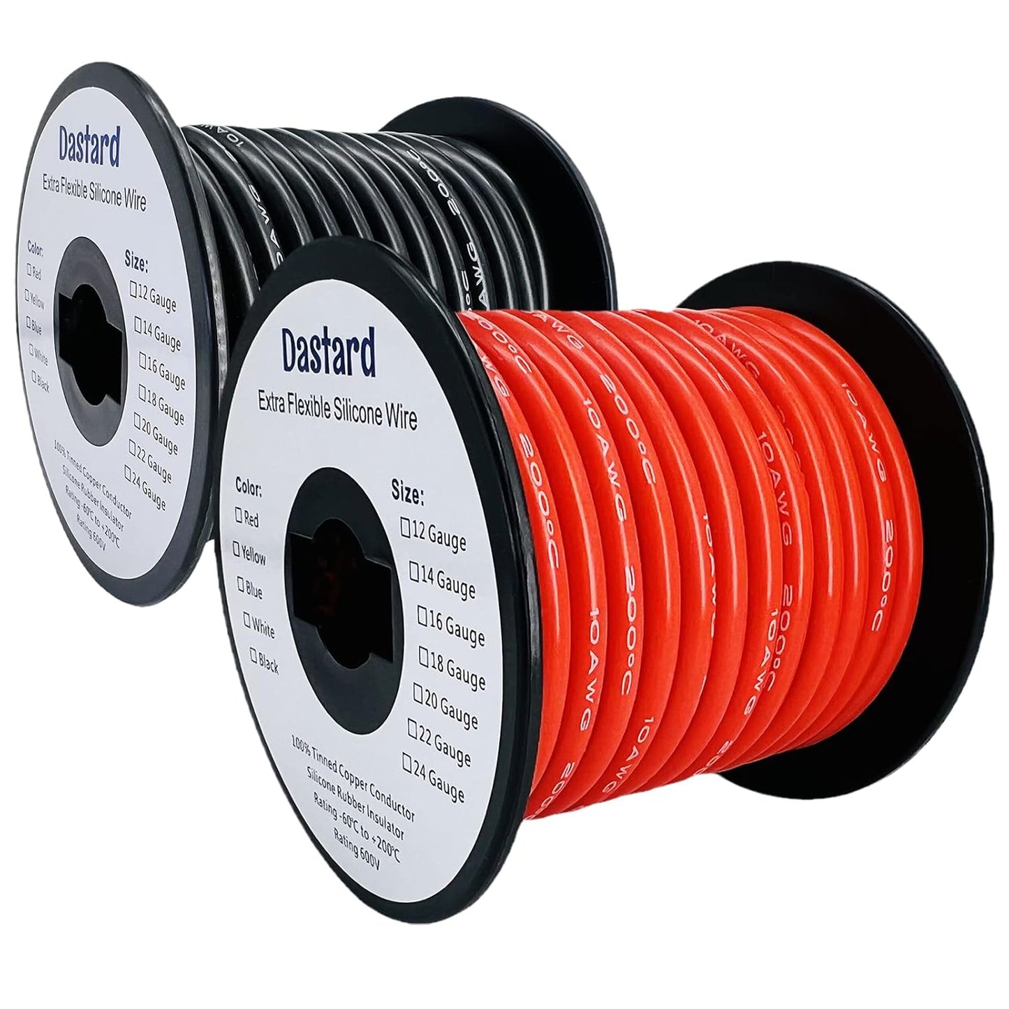 10 Gauge Silicone Copper Wire 50ft for Automotive Use