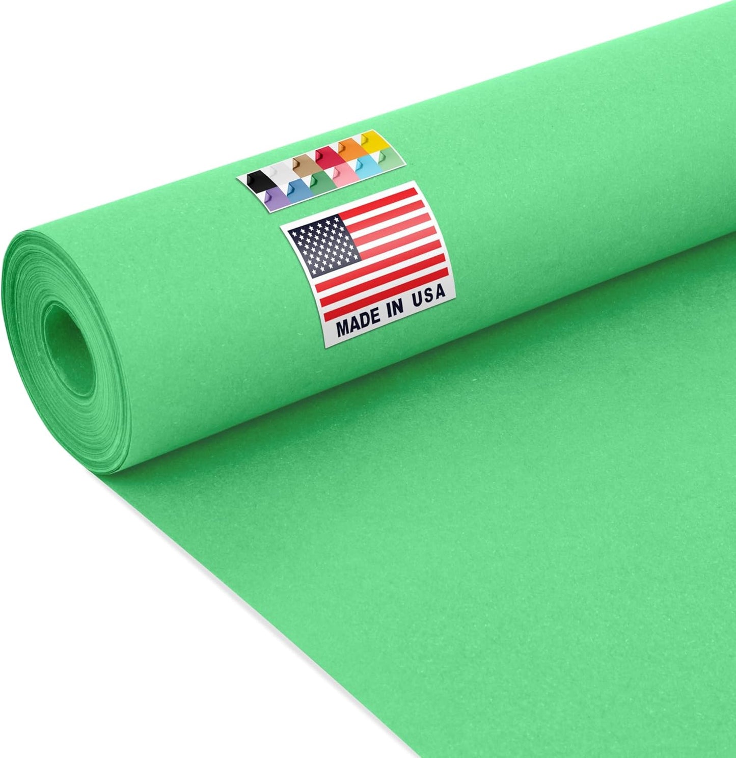 Vibrant Green Kraft Paper Roll for Crafts and School Projects