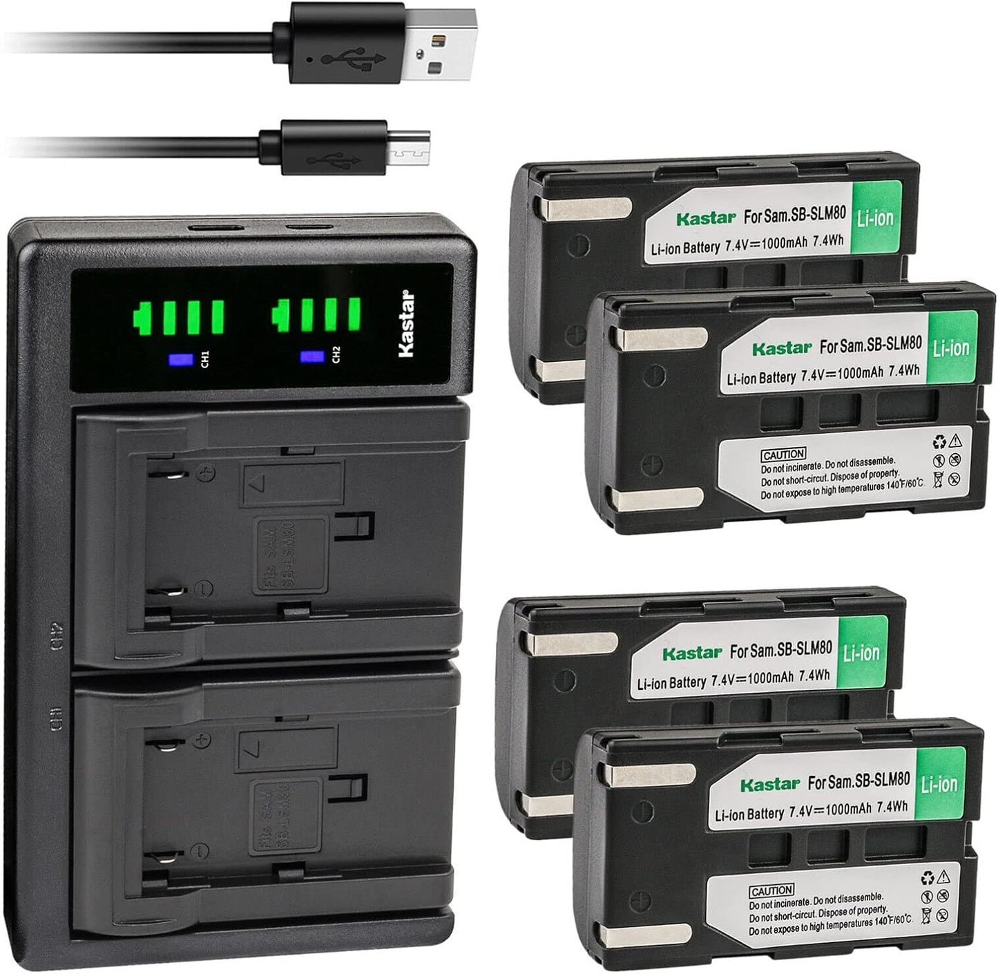 Kastar 4-Pack SB-LSM80 Battery and LTD2 USB Charger Review