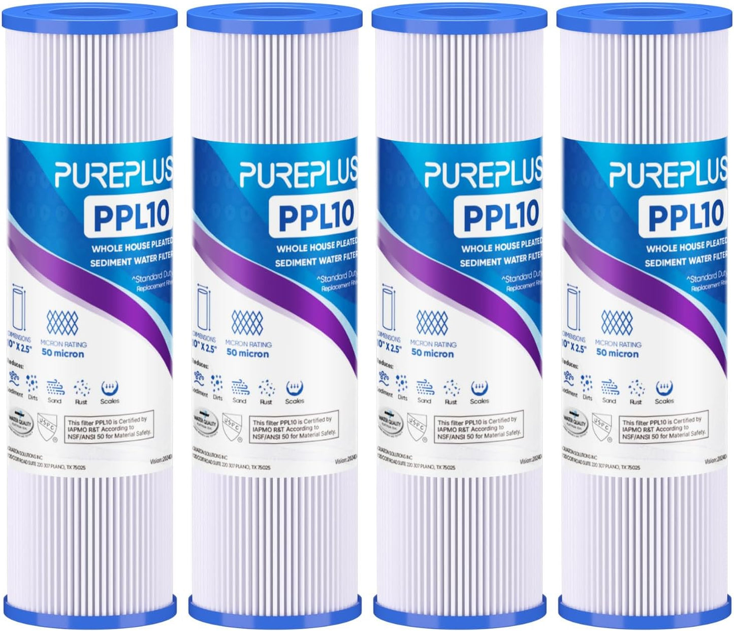 PUREPLUS 10inx2.5in Whole House Pleated Sediment Filter Review