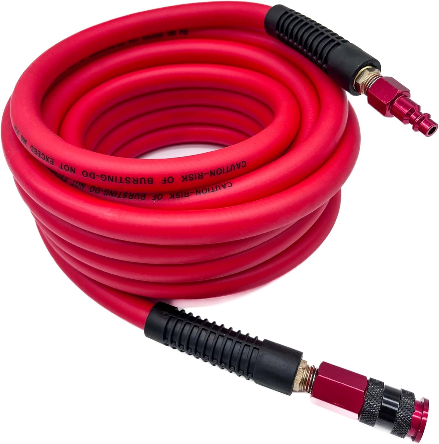 Hybrid Air Hose 3/8-Inch x 100FT for Heavy Duty Use