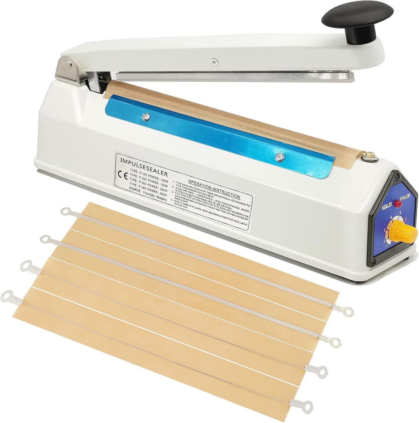 Impulse Sealer 8 Inch Heat Sealer for Plastic Bags and More