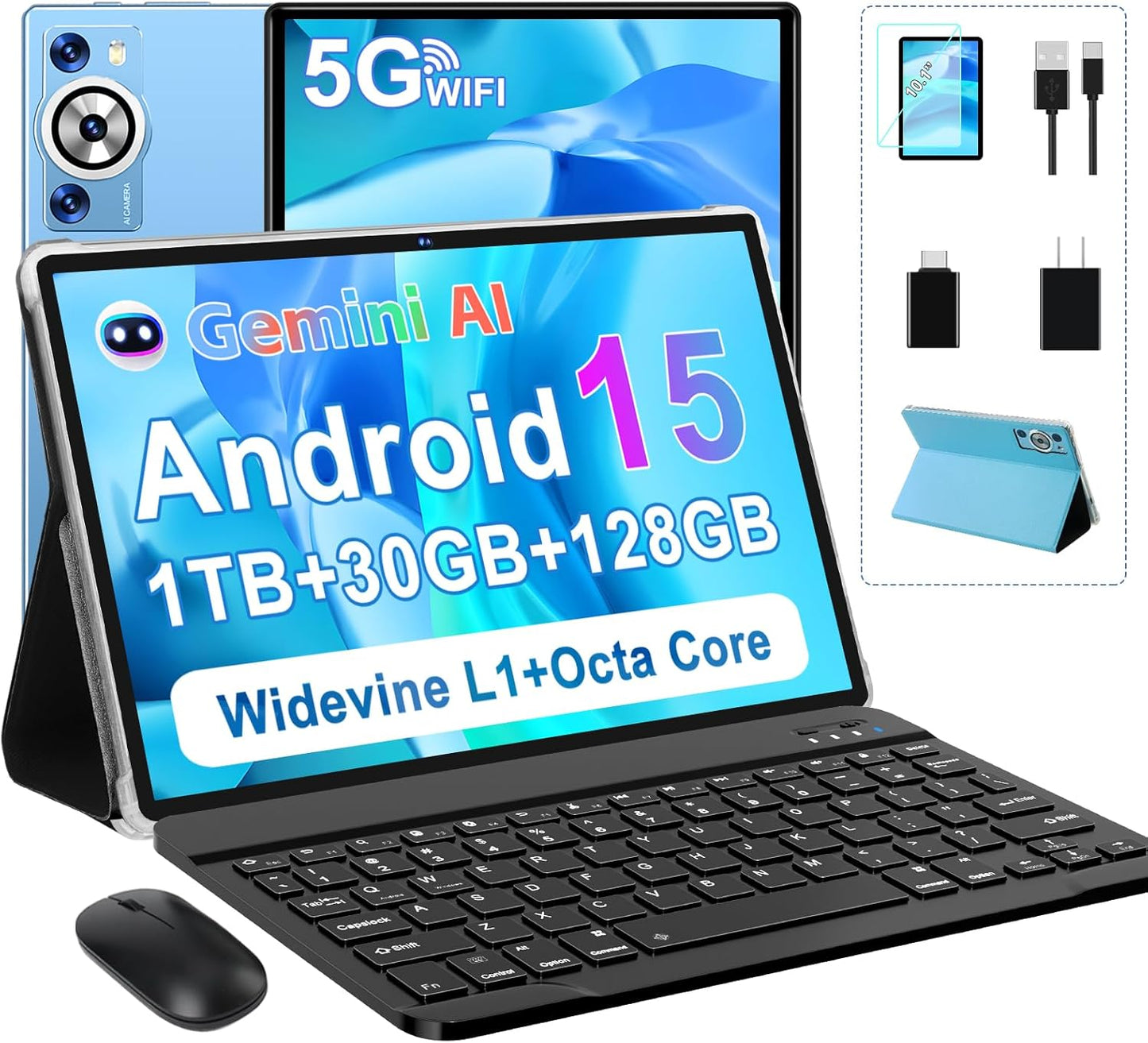 Android 15 Tablet with 30GB RAM and 128GB ROM for All Needs