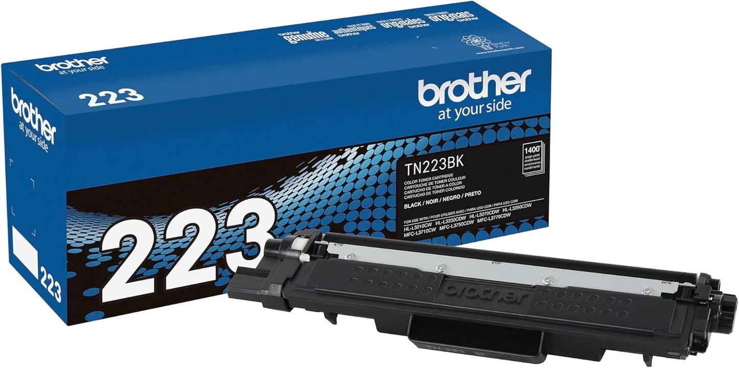 Brother TN223BK Black Toner - Up to 1,400 Pages