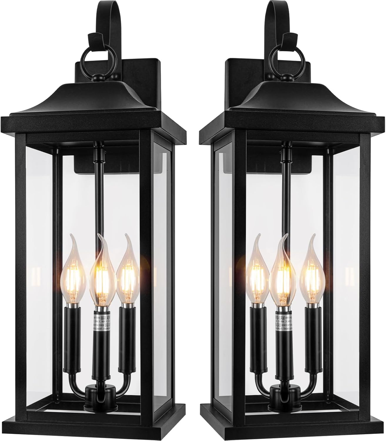 2-Pack 23in Extra Large Outdoor Wall Lights for Modern Homes