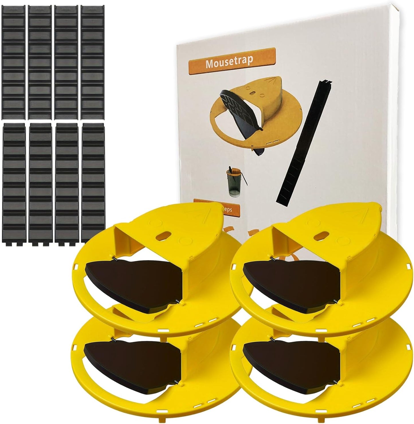 Auto Reset Multi-Catch Mouse Trap - Family & Pet Safe x4