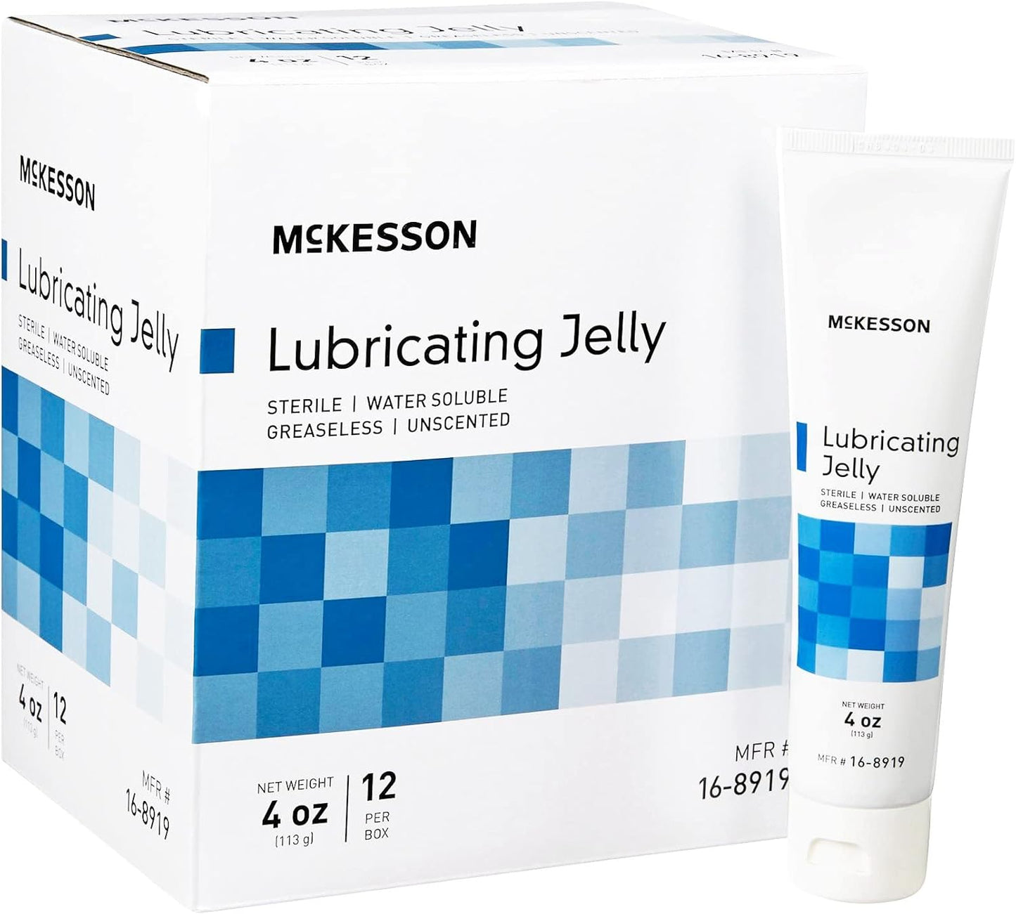 McKesson Lubricating Jelly 4 oz Non-Sticky Water Based Lube