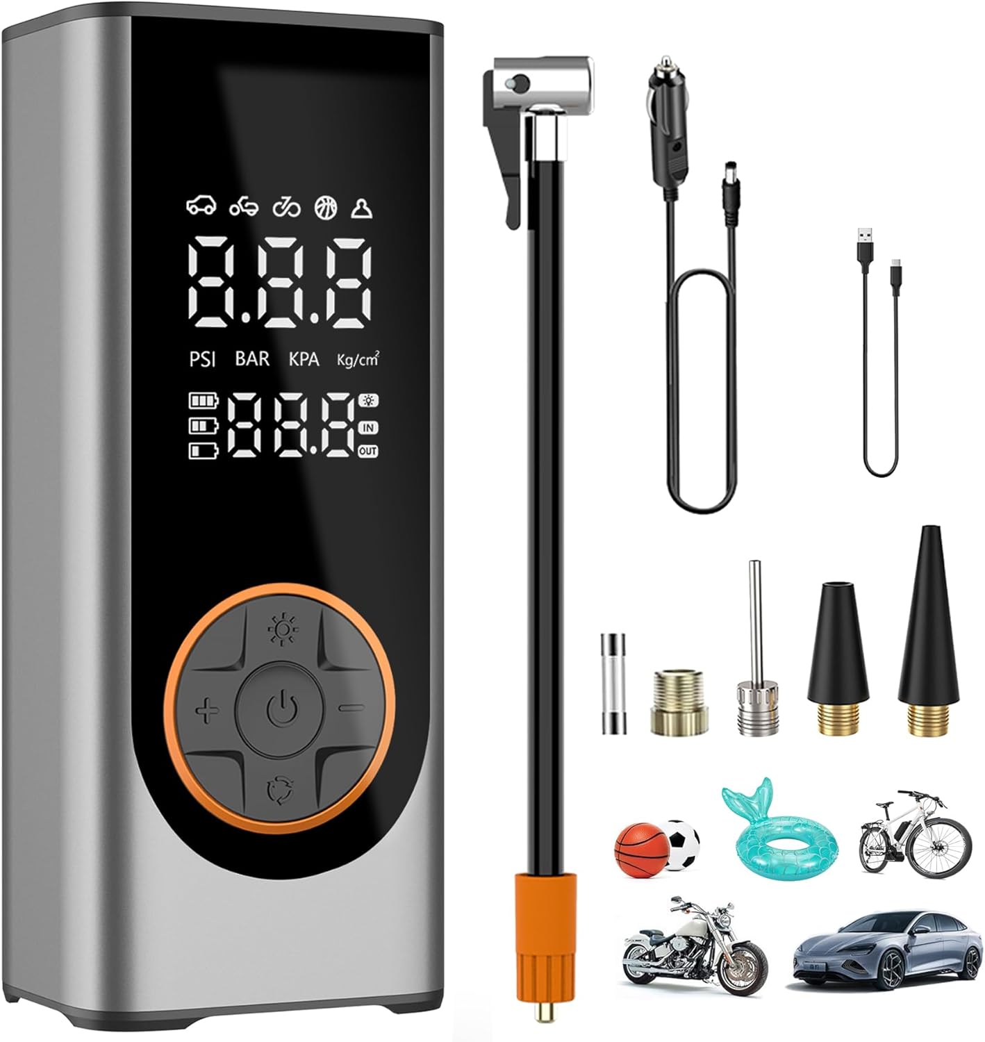 Ultra-Fast Gnisang Tire Inflator - 150PSI Power!