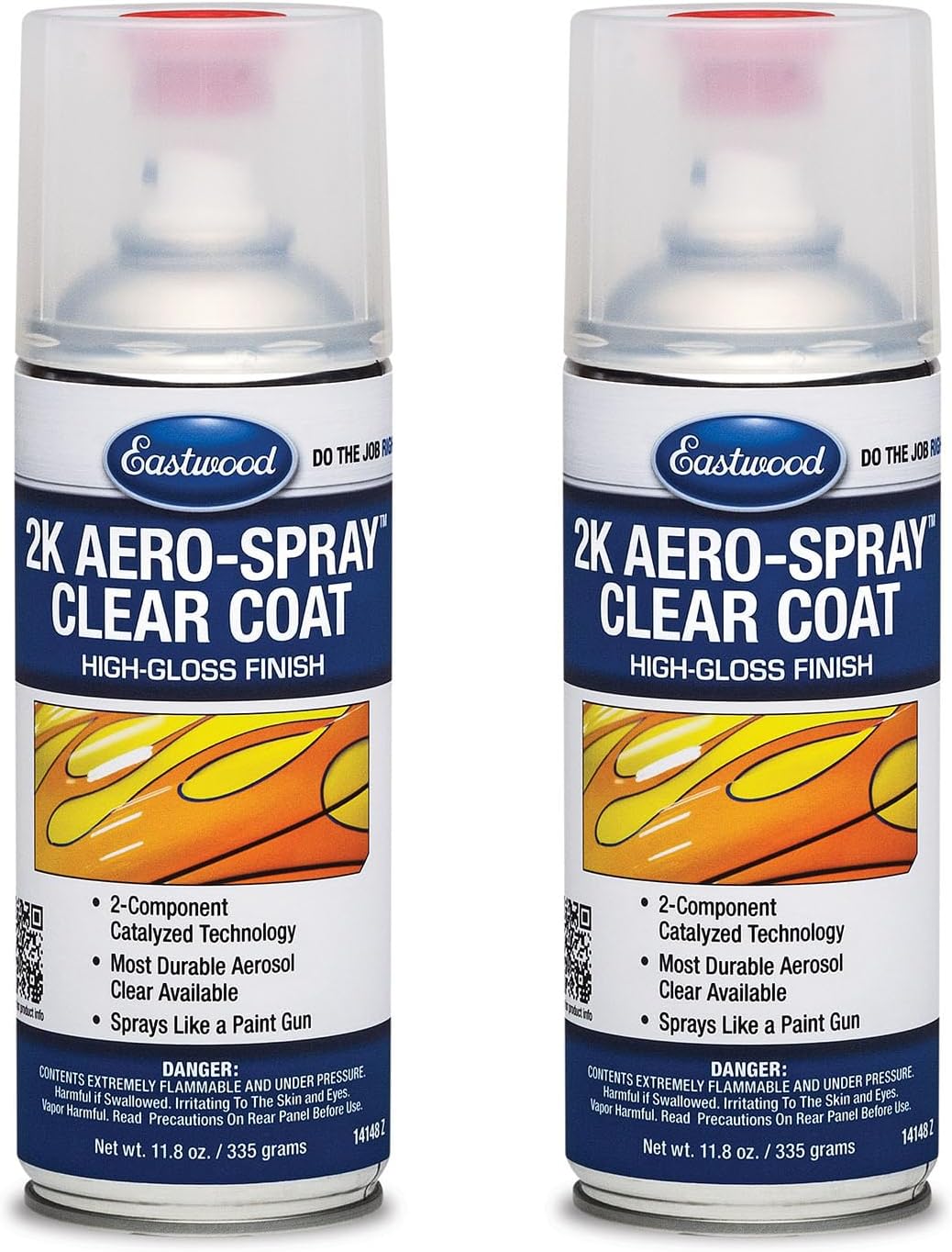 Eastwood 2k Aerosol Spray Clear Coat for Automotive Finishes