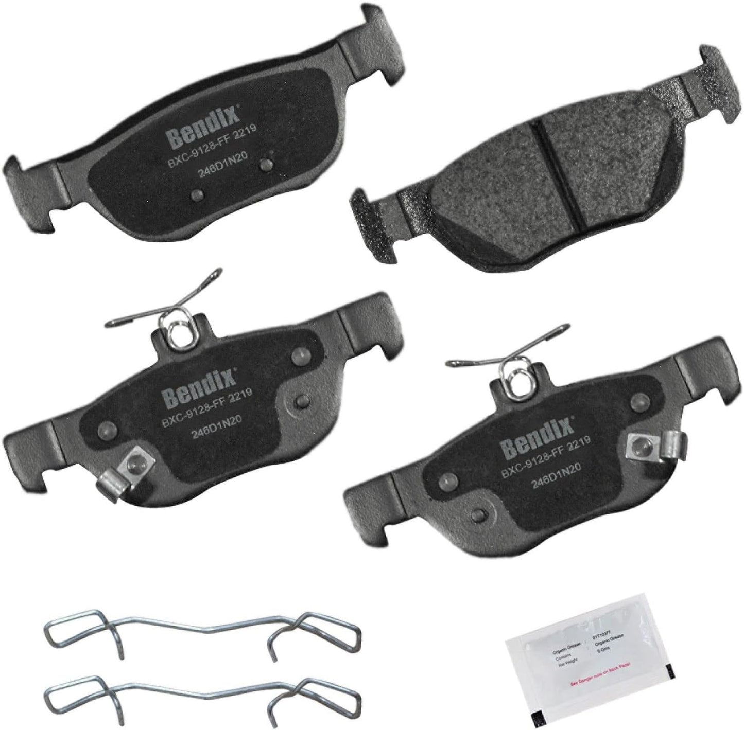 Bendix Priority1 CFC2219 Ceramic Rear Brake Pads for Mazda 3
