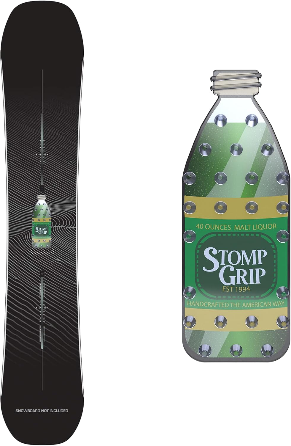 Enhanced Grip for Snowboards | Stompgrip 3D Decal