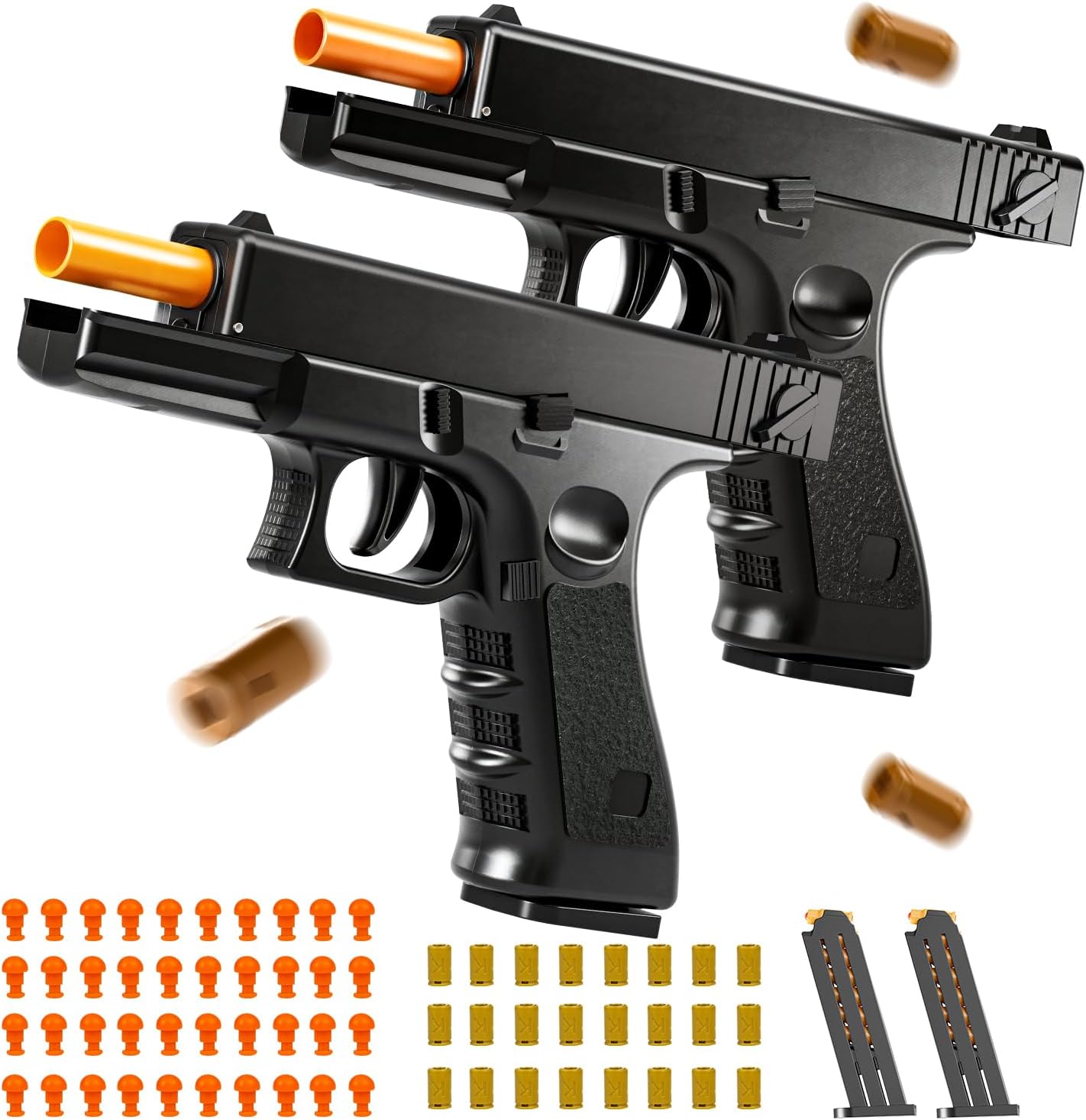 2Pack Soft Bullet Toys Gun for Outdoor Fun and Playtime Joy