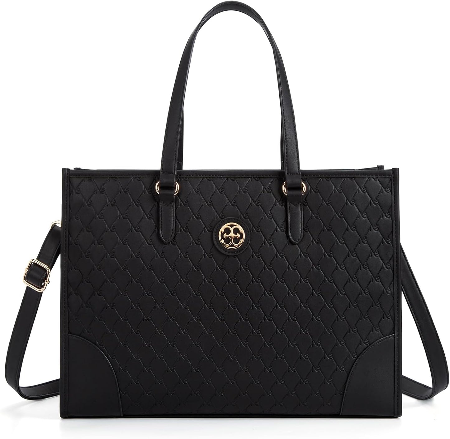Professional Laptop Tote Bag for Women 15.6 inch Work Use